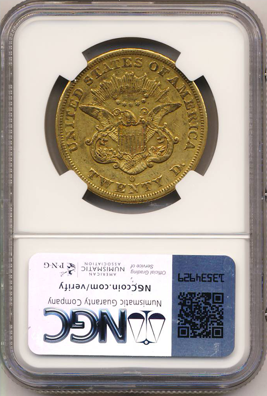 1851-O $20 Liberty NGC XF40 CAC