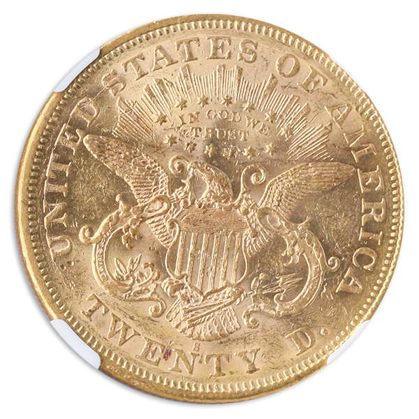 1874-S $20 Liberty NGC AU55 1874-S $20 Liberty NGC AU55