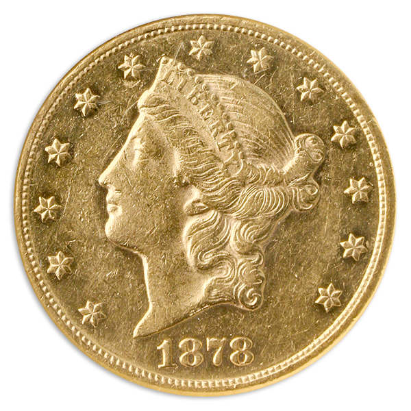 1878-CC $20 Liberty NGC AU55 1878-CC $20 Liberty NGC AU55