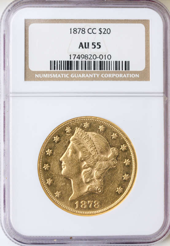 1878-CC $20 Liberty NGC AU55 1878-CC $20 Liberty NGC AU55