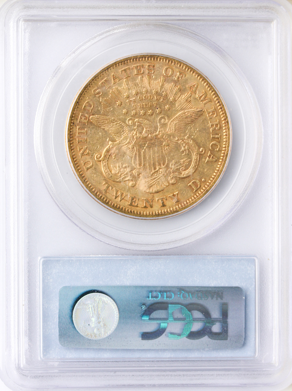 1873-S $20 Liberty Closed 3 PCGS AU50 1873-S $20 Liberty Closed 3 PCGS AU50