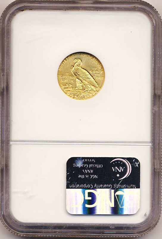 1911-D $2 1/2 Indian NGC MS63 CAC 1911-D $2 1/2 Indian NGC MS63 CAC