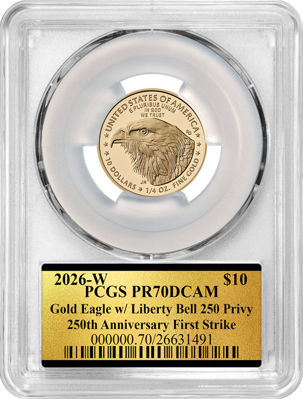 2026-W 1/4 oz Gold Eagle PCGS