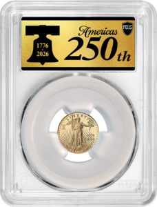 1/10 oz 1776-2026 250th Anniversary Gold American Eagle with Privy PCGS PR70DCAM