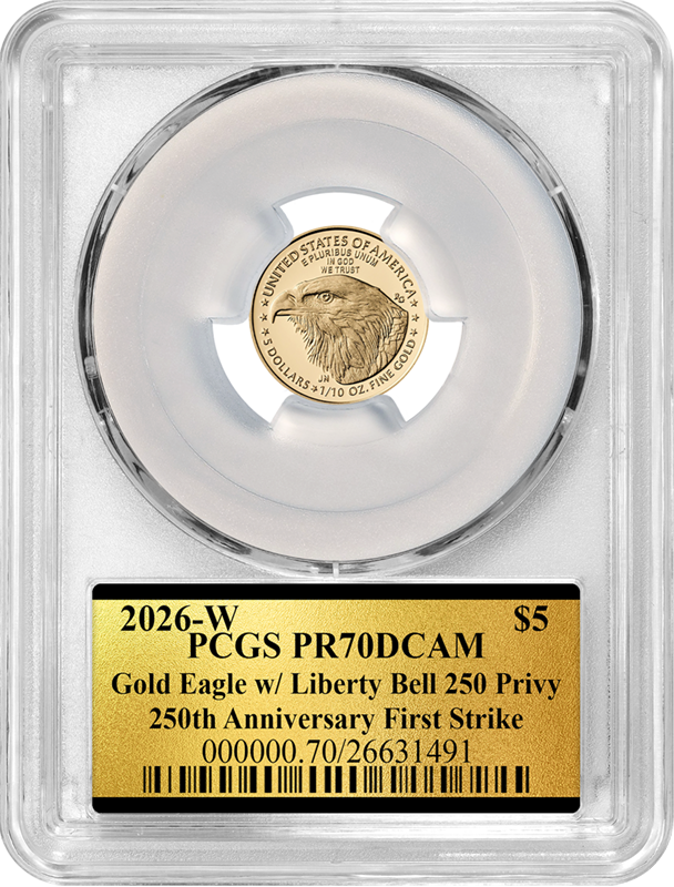 2026-W 1/10 oz Gold Eagle PCGS
