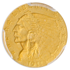 1911 $2.50 Indian PCGS PR66 CAC