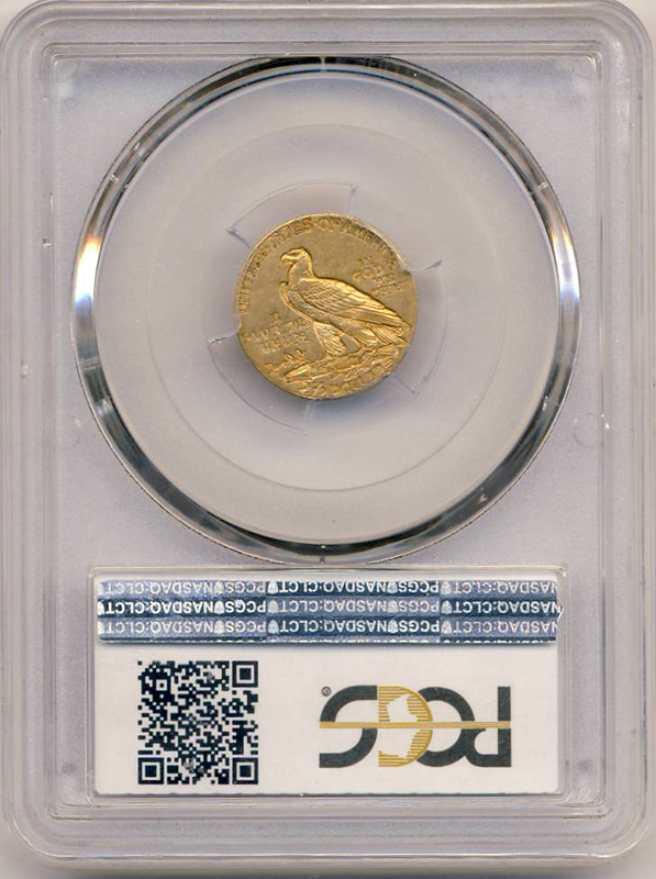 1911-D $2 1/2 Indian Gold Coin PCGS About Uncirculated 55(AU55) CAC 1911-D $2 1/2 Indian Gold Coin PCGS About Uncirculated 55(AU55) CAC