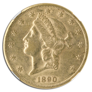 1890-CC $20 Liberty NGC AU53 CAC