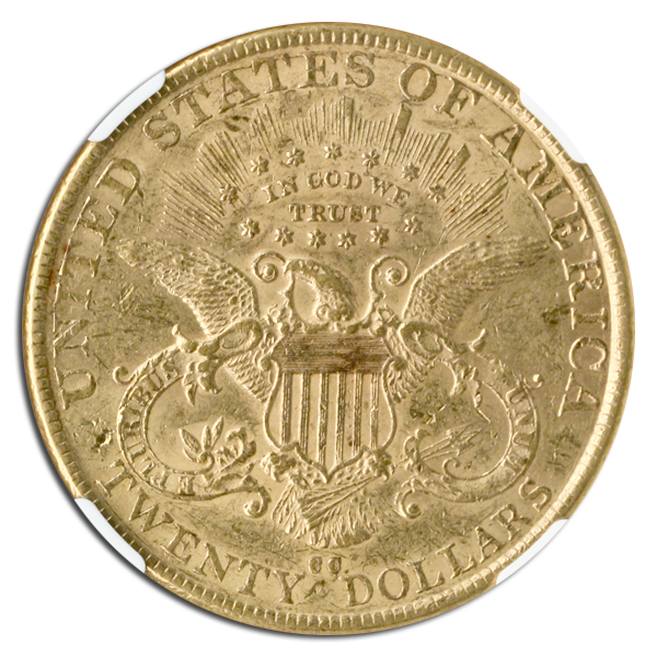 1890-CC $20 Liberty NGC AU53 CAC