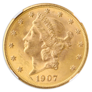 1907 $20 Liberty NGC MS64 CAC