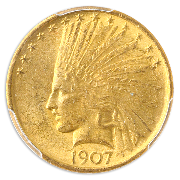 1907 N/M $10 INDIAN PCGS MS62 CAC 1907 N/M $10 INDIAN PCGS MS62 CAC
