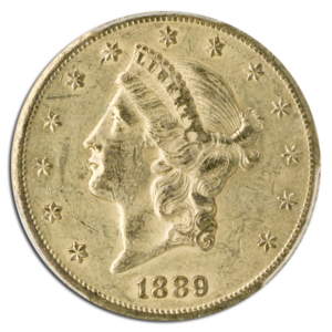 1889-CC $20 Liberty PCGS AU55