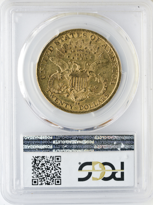 1889-CC $20 Liberty PCGS AU55