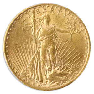 1908-S $20 Saint Gaudens PCGS AU58 CAC