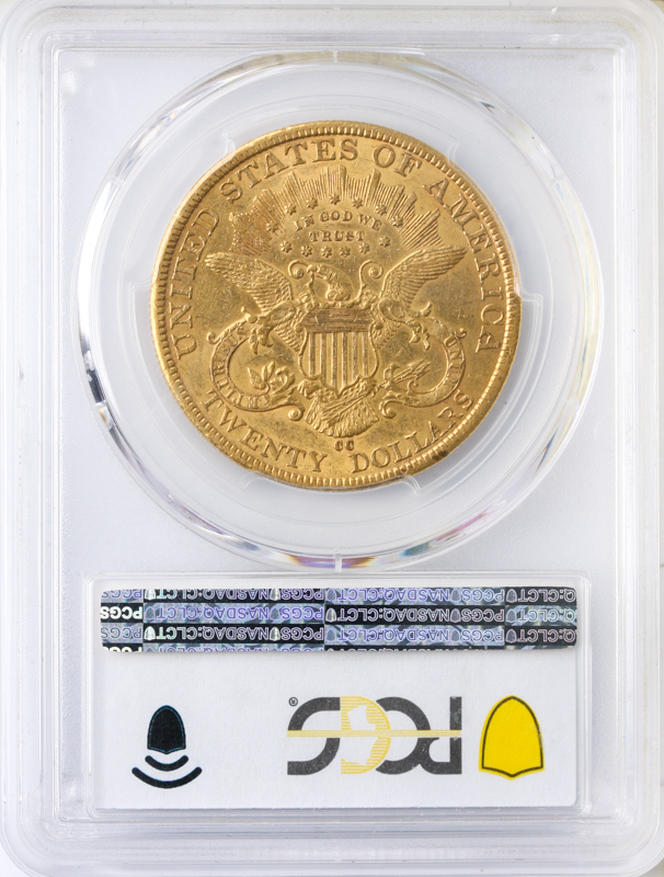 1884-CC $20 Liberty PCGS AU53 CAC
