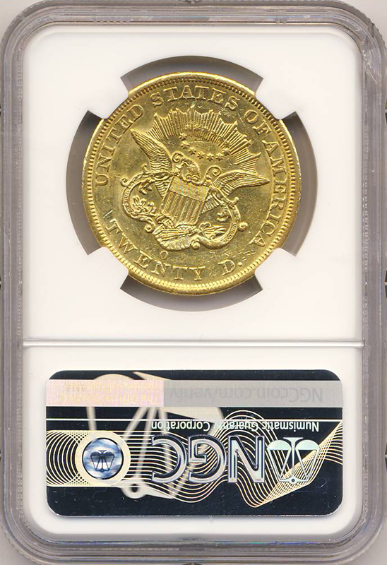 1851-O $20 Liberty NGC AU58