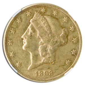 1893-CC $20 Liberty NGC AU53