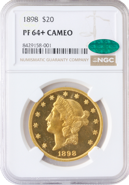 1898 $20 Liberty NGC PR64 CAC + 1898 $20 Liberty NGC PR64 CAC +