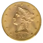 1901-S $10 Liberty CACG MS65