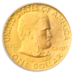 1922 GRANT $1 NO STAR Gold Commemorative PCGS MS66