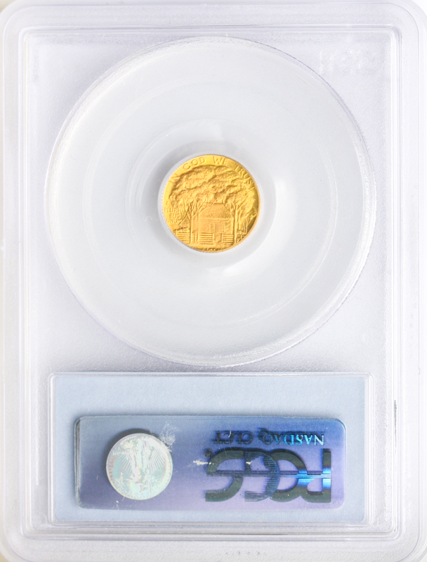 1922 GRANT $1 NO STAR Gold Commemorative PCGS MS66