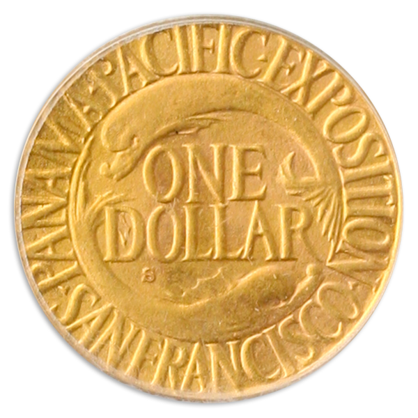 1915-S PAN-PAC $1 PCGS MS64