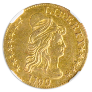1799 $5 Draped Bust NGC AU55 CAC