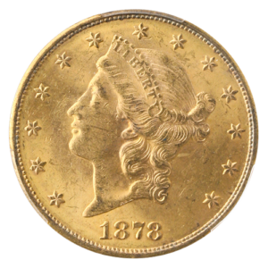 1878-S $20Liberty PCGS MS62 CAC +