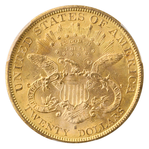 1878-S $20Liberty PCGS MS62 CAC +