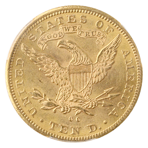 1884-CC $10 Liberty PCGS MS61 CAC