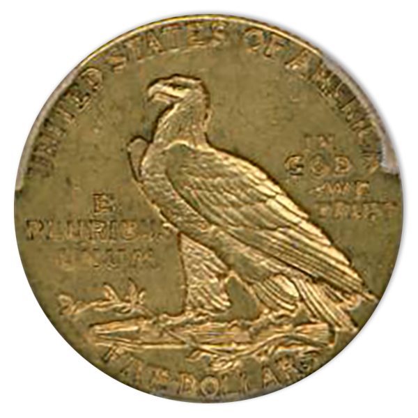 1911-D $5 Indian PCGS AU53 CAC 1911-D $5 Indian PCGS AU53 CAC