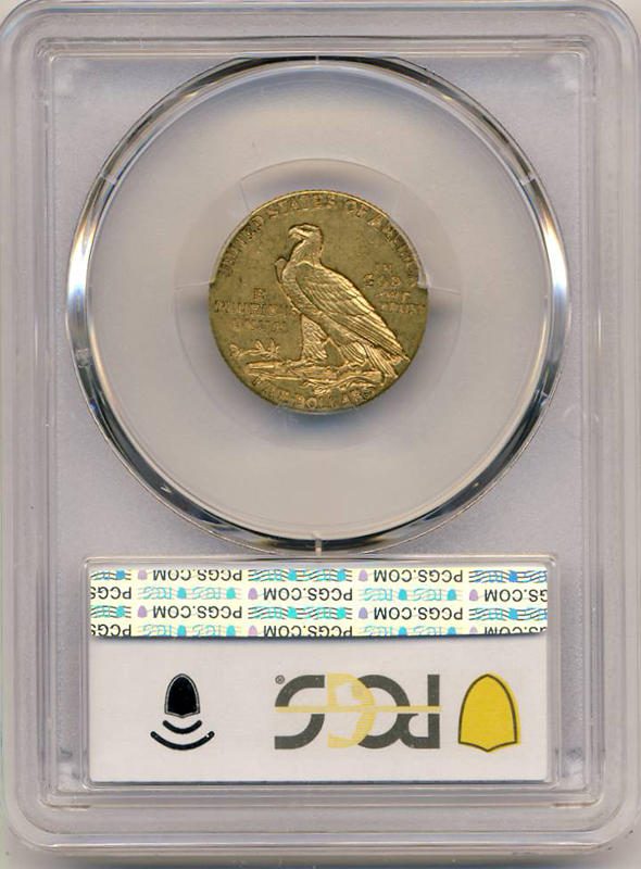 1911-D $5 Indian PCGS AU53 CAC 1911-D $5 Indian PCGS AU53 CAC