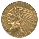 1911-D $5 Indian PCGS MS62 CAC
