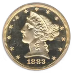 1883 $5 Liberty PCGS PR67 Deep Cameo CAC