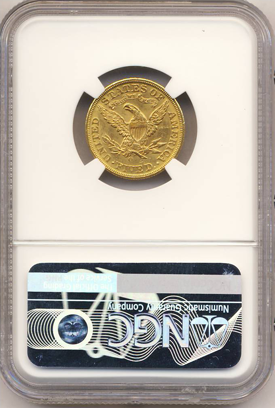 1893-O $5 Liberty NGC MS62 CAC +