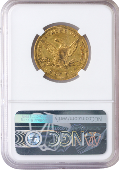 1854-O $10 Liberty Large Date NGC AU53 CAC