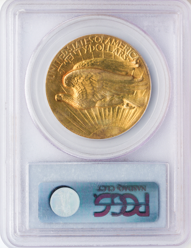 1907 $20 Saint Gaudens High Relief  PCGS AU55