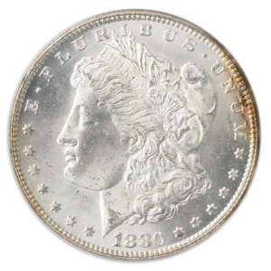 1880-CC Morgan $1 PCGS MS65