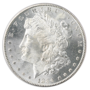 1884-CC Morgan $1 Silver Coin PCGS Mint State 66(MS66)