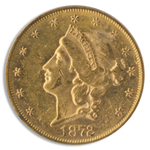1872-S $20 Liberty PCGS MS60