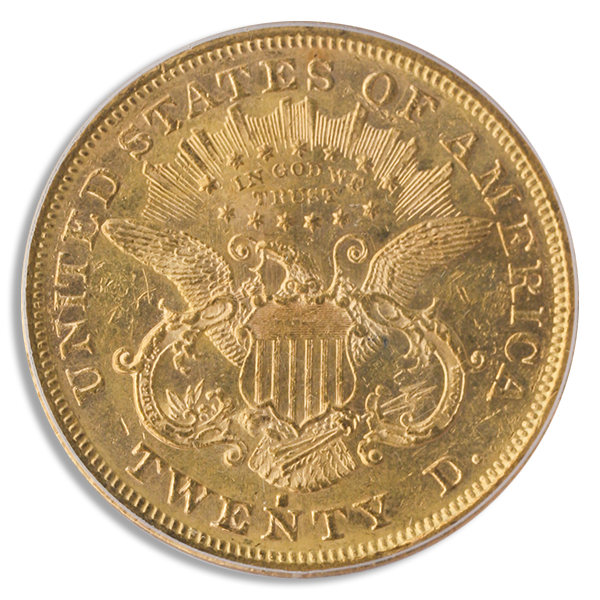 1872-S $20 Liberty PCGS MS60
