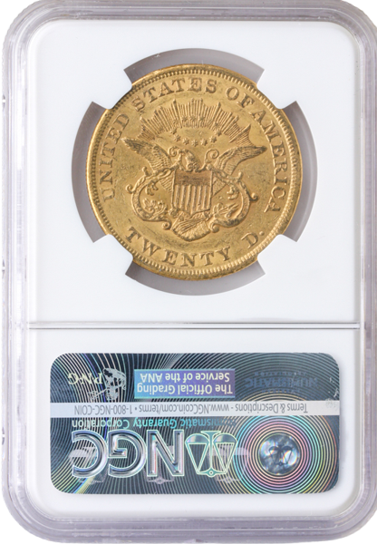 1853/1--3 $20 Liberty NGC AU55 + CAC