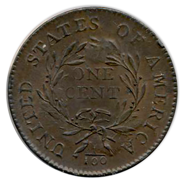 1794 Flowing Hair Cent S-22 PCGS MS65 Brown CAC +