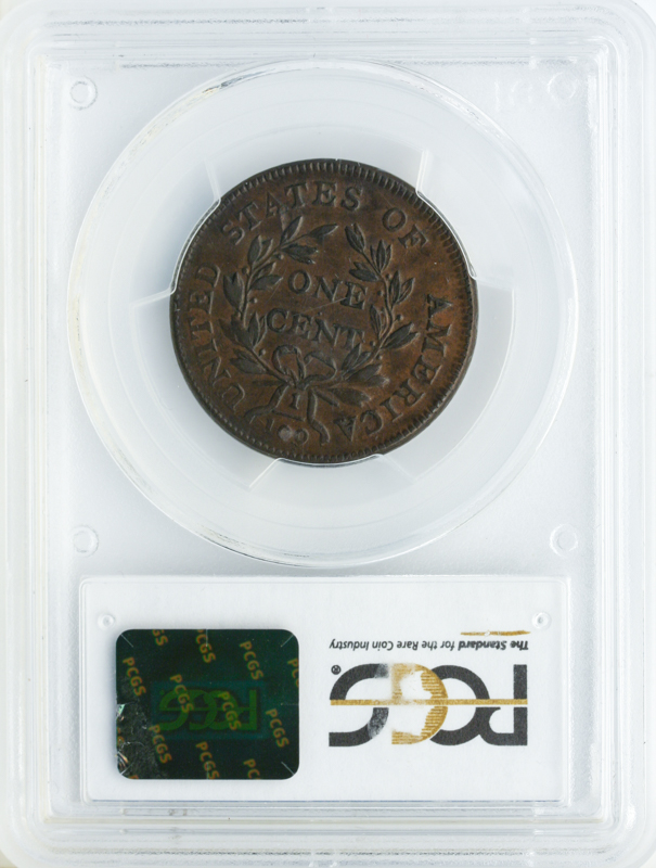 1802 Drpaed BUst Cent PCGS AU53 BN