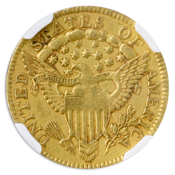 1802/1 $2.50 Draped Bust NGC AU53
