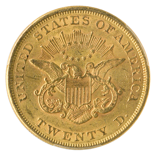 1852 $20 Liberty PCGS AU55 CAC 1852 $20 Liberty PCGS AU55 CAC