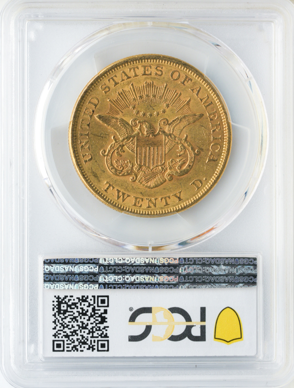 1852 $20 Liberty PCGS AU55 CAC 1852 $20 Liberty PCGS AU55 CAC