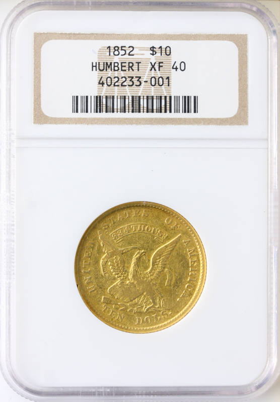 1852 $10 Humbert NCG XF40 1852 $10 Humbert NCG XF40