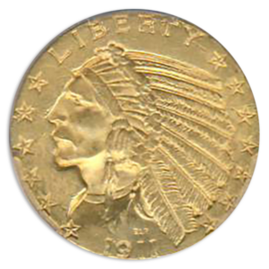 1911-S $5 Indian PCGS MS63 CAC