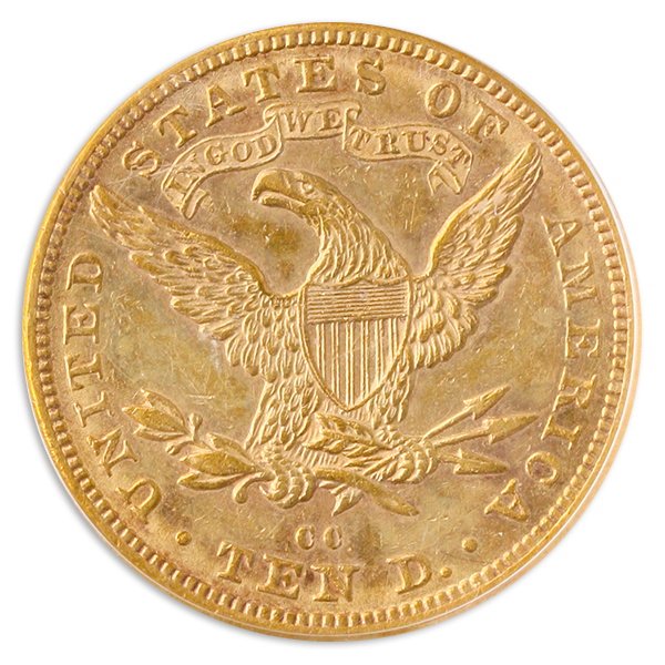 1882-CC $10 Liberty PCGS AU55